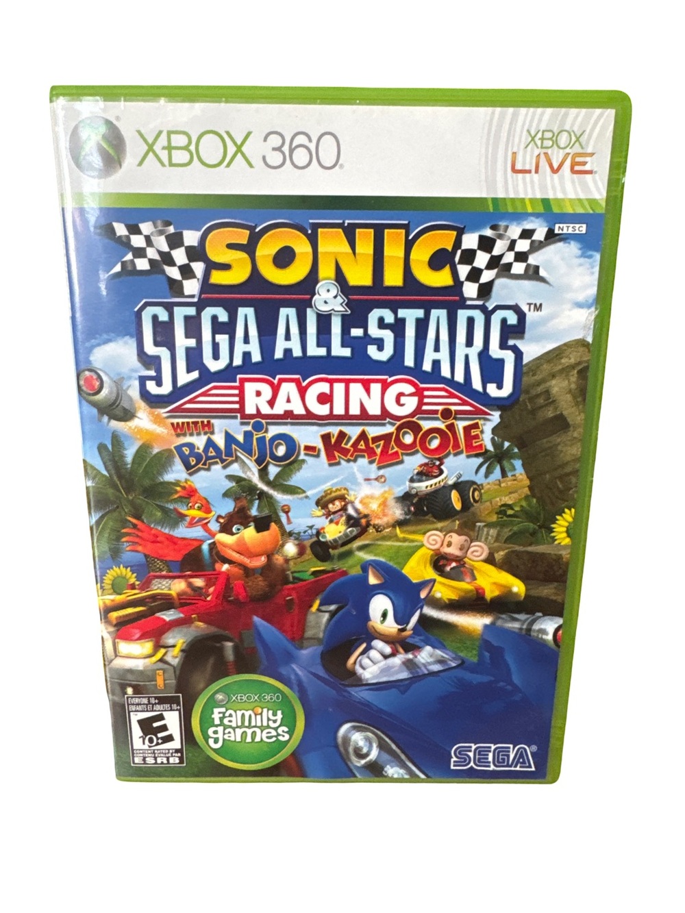 Sonic & Sega All-Stars Racing With Banjo-Kazooie (Microsoft Xbox 360, 2010) CIB